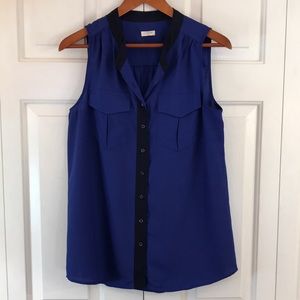 J.Crew front pocket shirt button down blouse sz L fits more like medium TY 😊